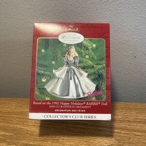 2000 Hallmark QXC4494 "Happy Holidays Barbie" Ornament